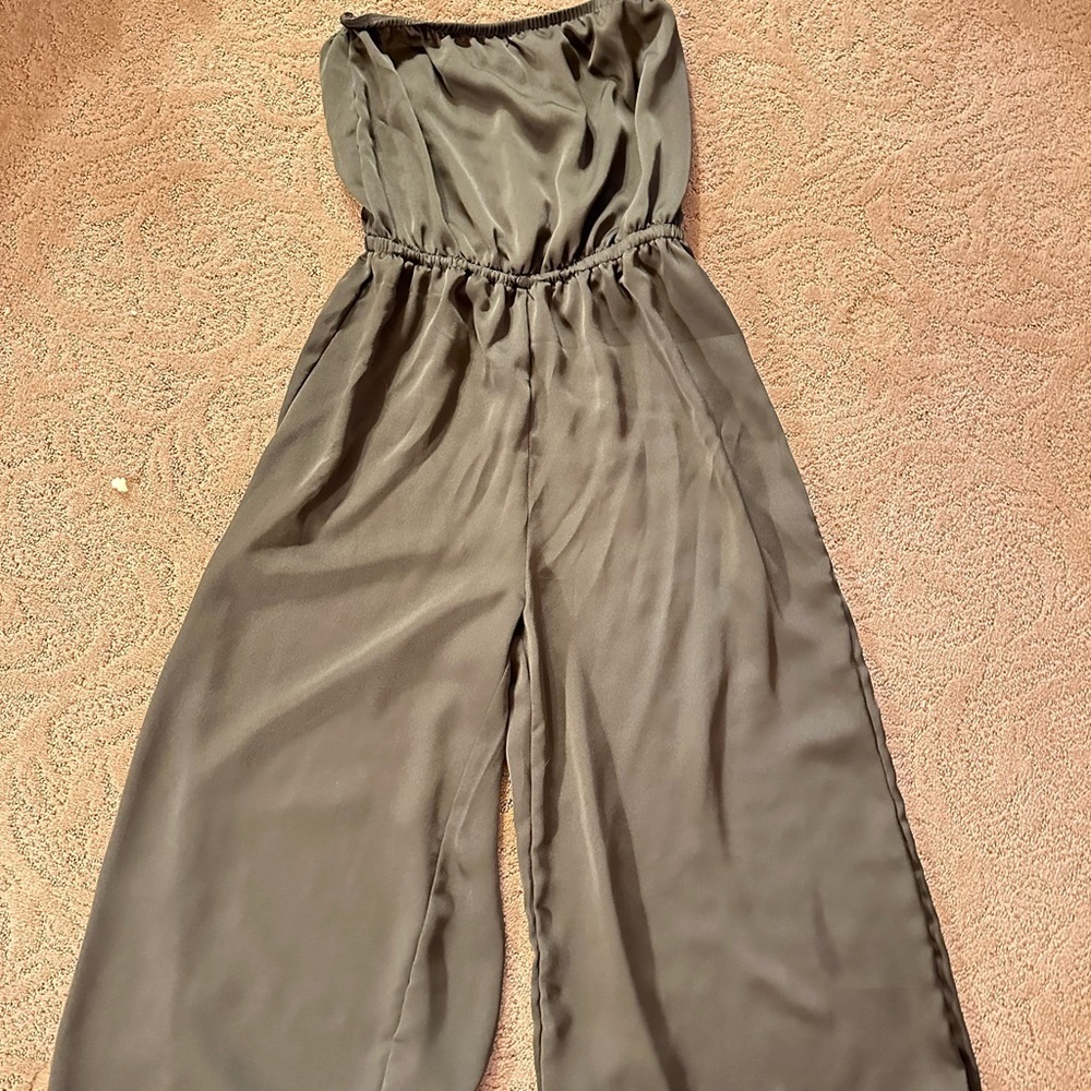 Urban Outfitters Olive Green Women's Jumpsuit - Picture 4 of 7